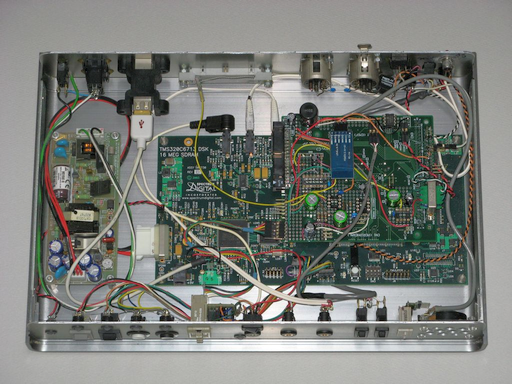 Inside of DSP unit (Howling canceller demo system)